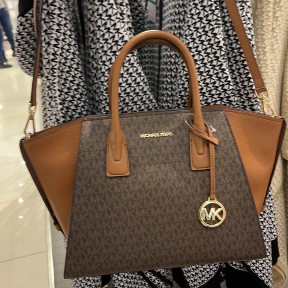 Michael Kors Avril Large Top-Zip Satchel